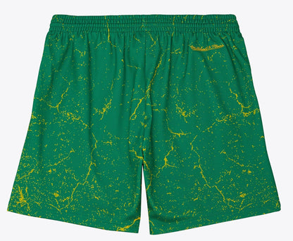 Mitchell & Ness Men's NBA Player Burst Mesh Shorts Celtics Larry Bird