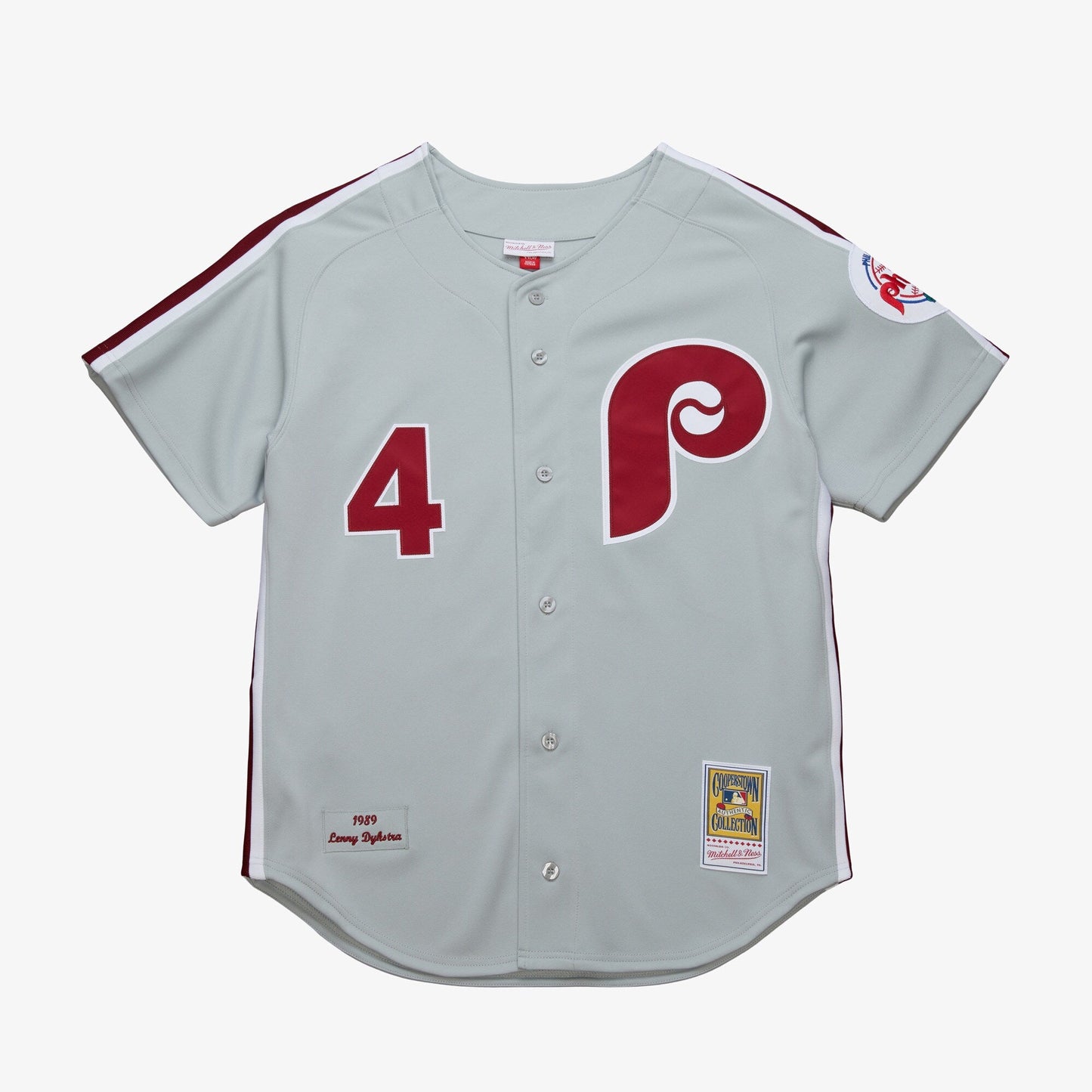 Men's Mitchell & Ness MLB Dark Jersey Phillies 1989 Lenny Dykstra