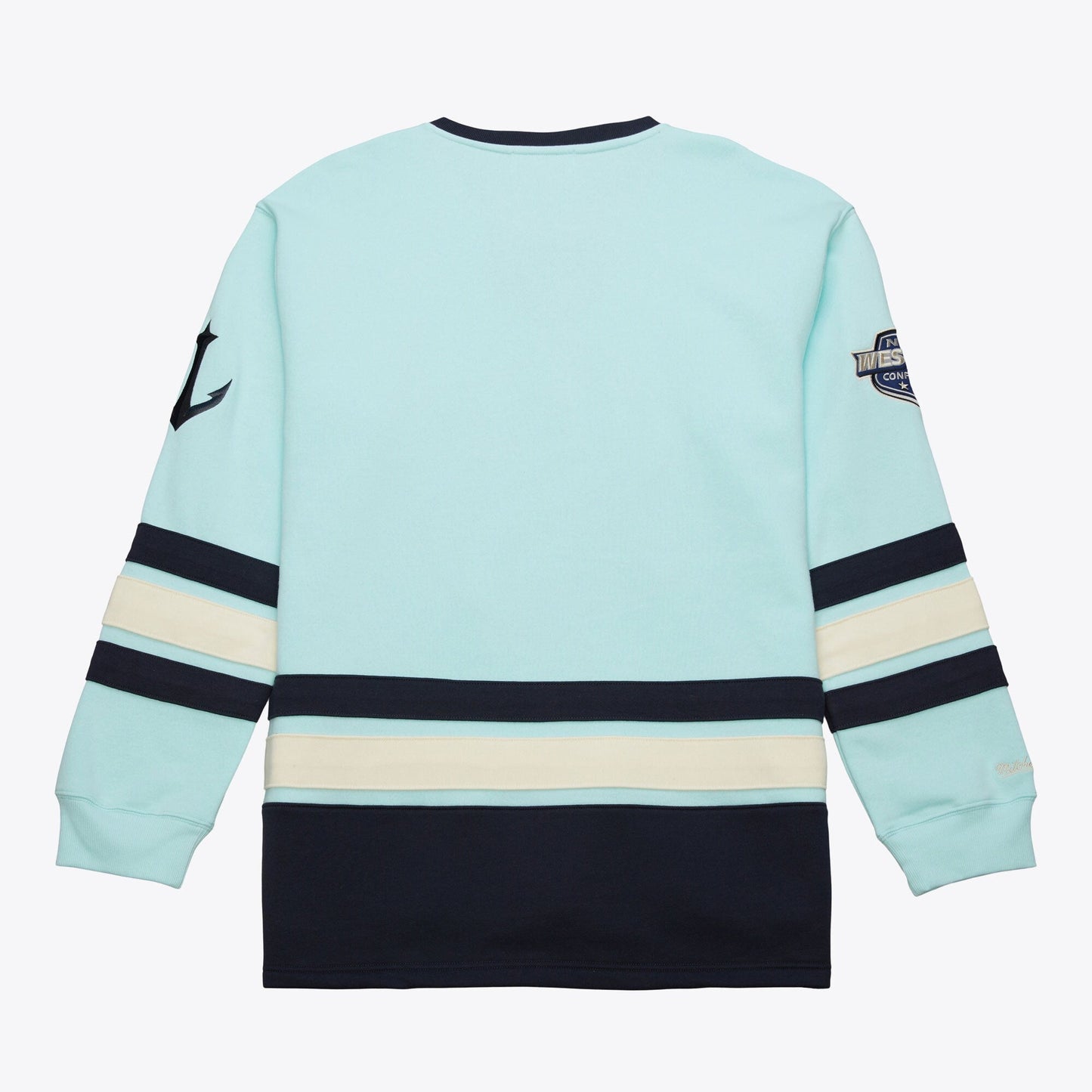 Mitchell & Ness Men's NHL Heritage Lace-Up Crew Current Logo Kraken Jerseys
