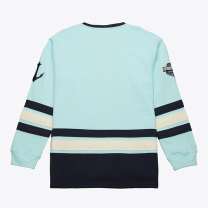 Mitchell & Ness Men's NHL Heritage Lace-Up Crew Current Logo Kraken Jerseys