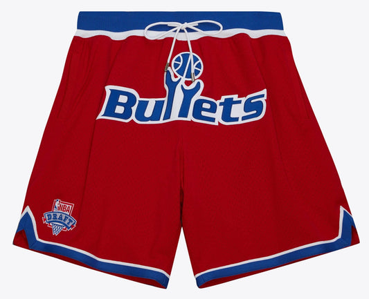 Mitchell & Ness Men's NBA Just Don Hardwood Classics Shorts Bullets 1993