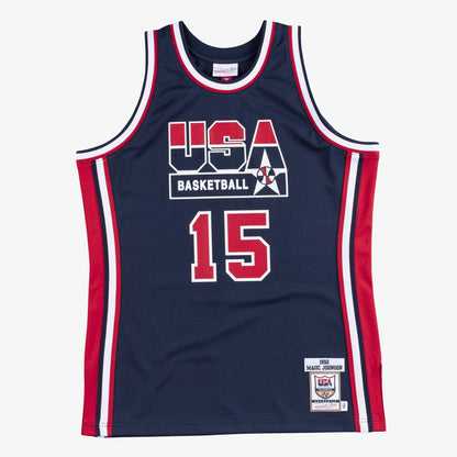 Mitchell & Ness Men's Authentic Jersey Team Usa 1992 Magic Johnson
