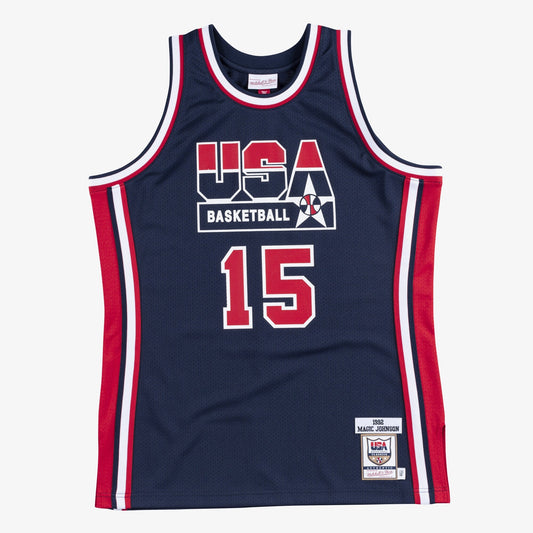 Mitchell & Ness Men's Authentic Jersey Team Usa 1992 Magic Johnson
