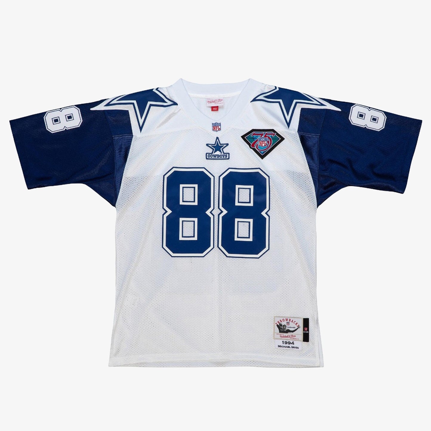 Mitchell & Ness Men's NFL White Jersey Cowboys 1994 Michael Irvin