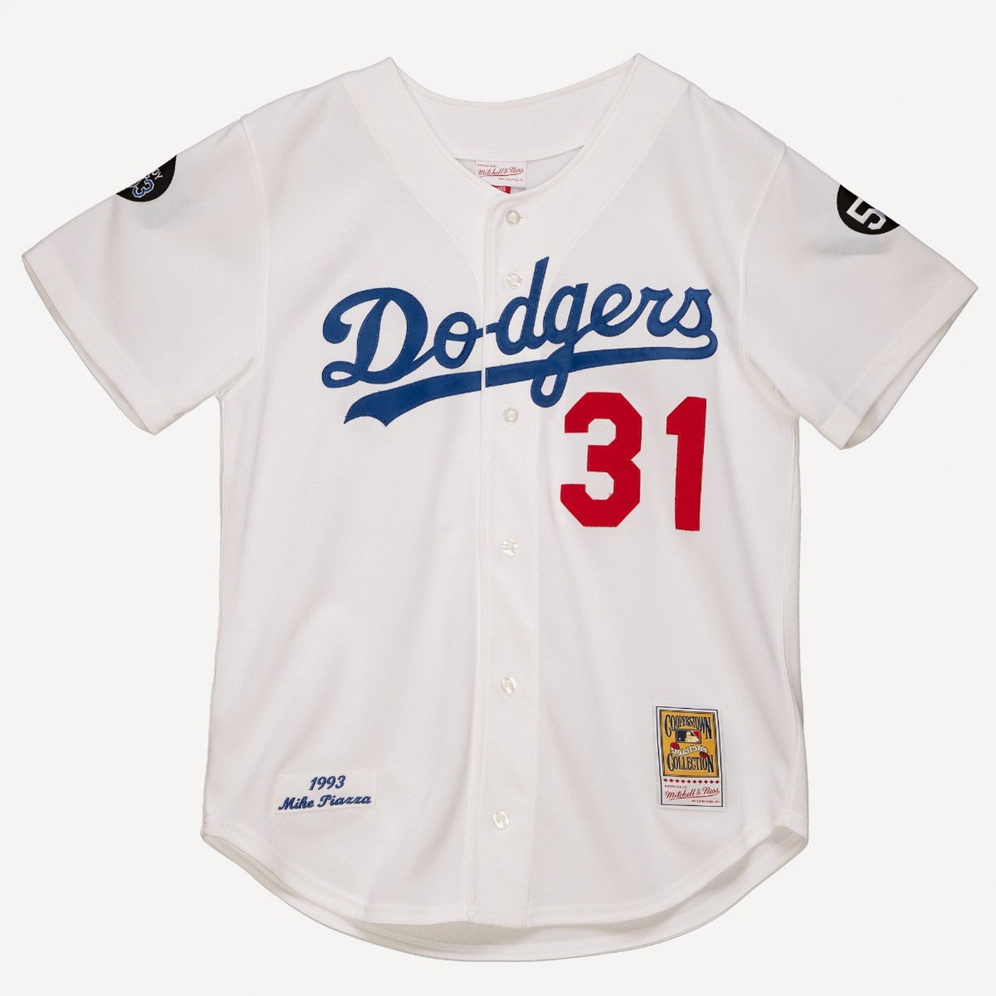 Men's Mitchell & Ness MLB Home Jersey Dodgers 1993 Mike Piazza