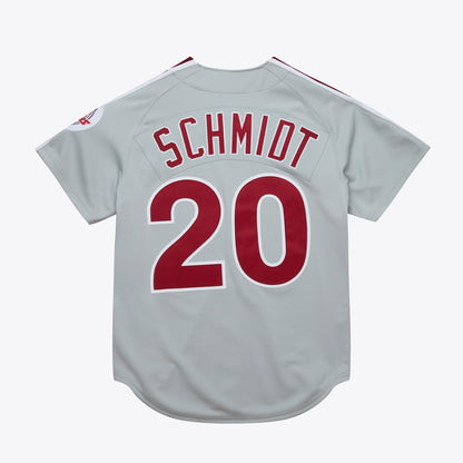 Mitchell & Ness Men's MLB Dark Jersey Phillies 1989 Mike Schmidt
