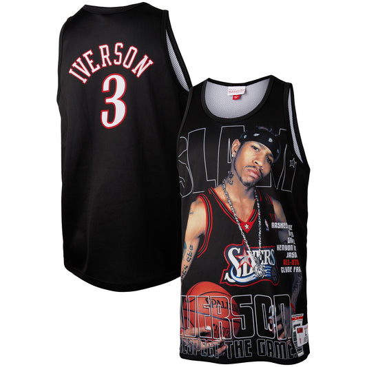 Mitchell & Ness Men's Slam Sublimated Tank 76Ers Allen Iverson Tank Tops