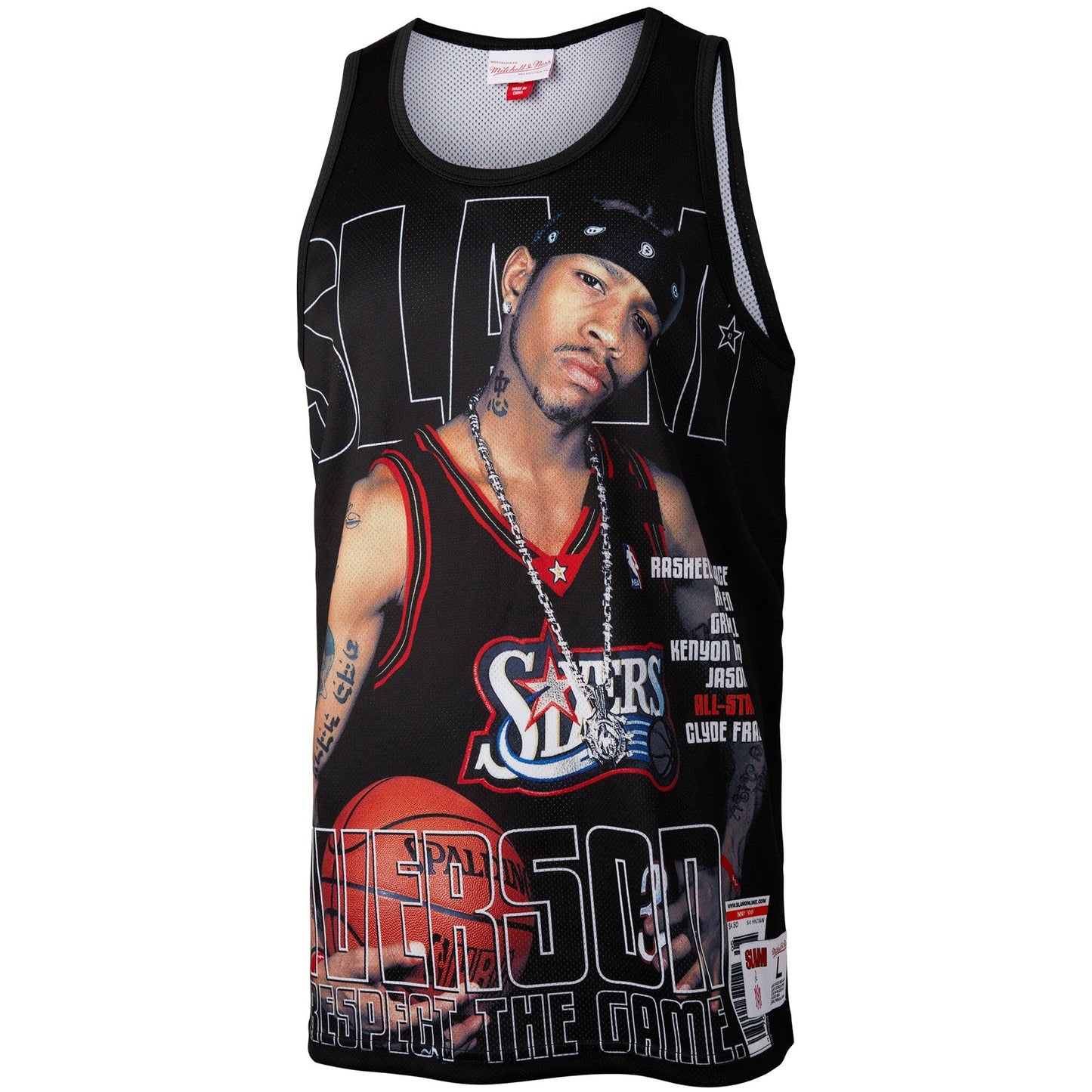 Mitchell & Ness Men's Slam Sublimated Tank 76Ers Allen Iverson Tank Tops