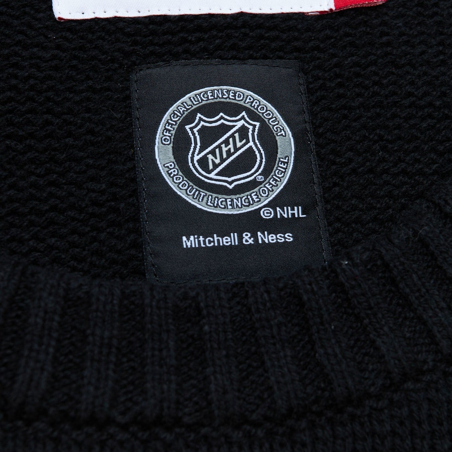 Mitchell & Ness Men's NHL 100Th Anniversary Crewneck Sweater Bruins Crew Neck Fleece Sweatshirts