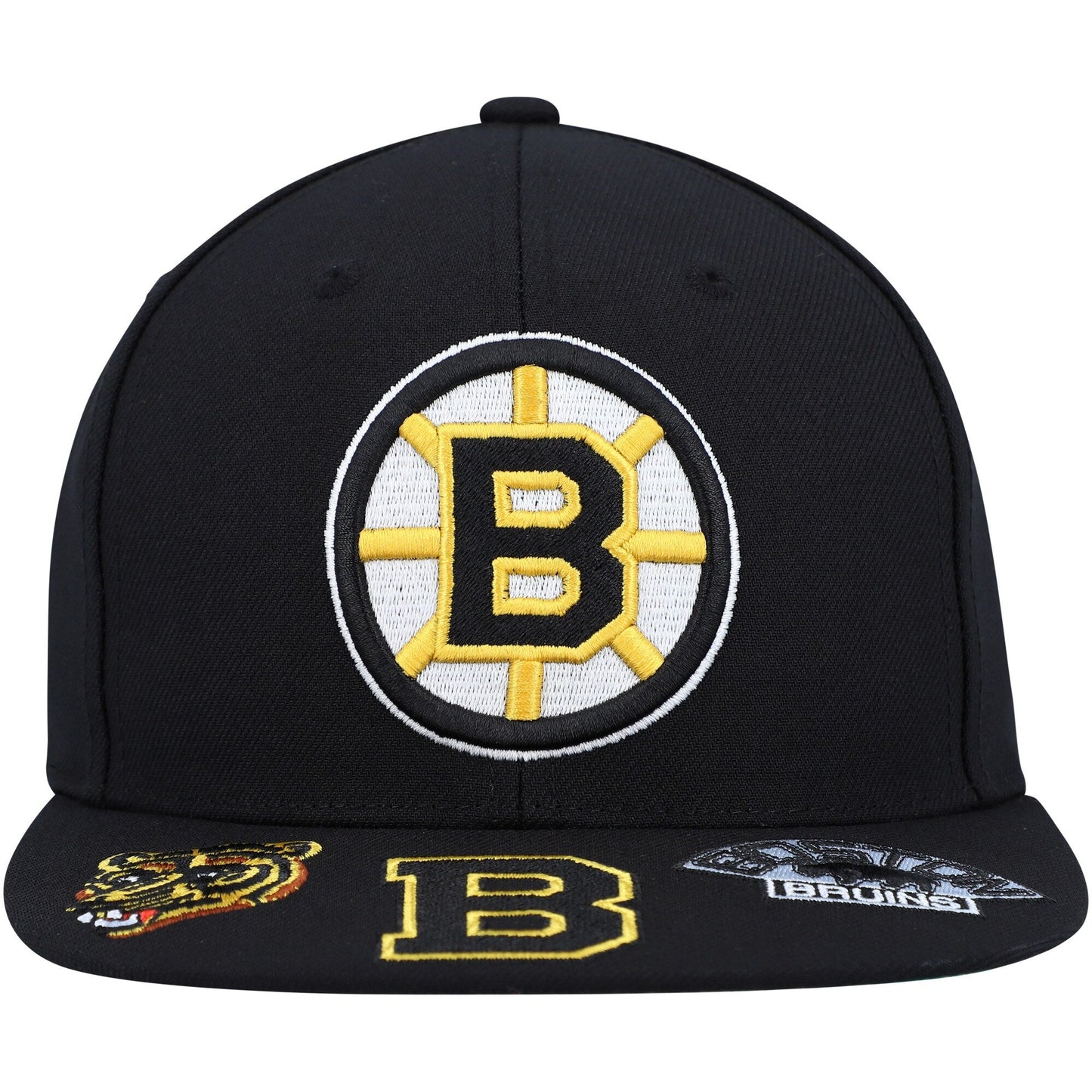 Men's Mitchell & Ness Nhl Vintage Hat Trick Snapback Bruins - Black