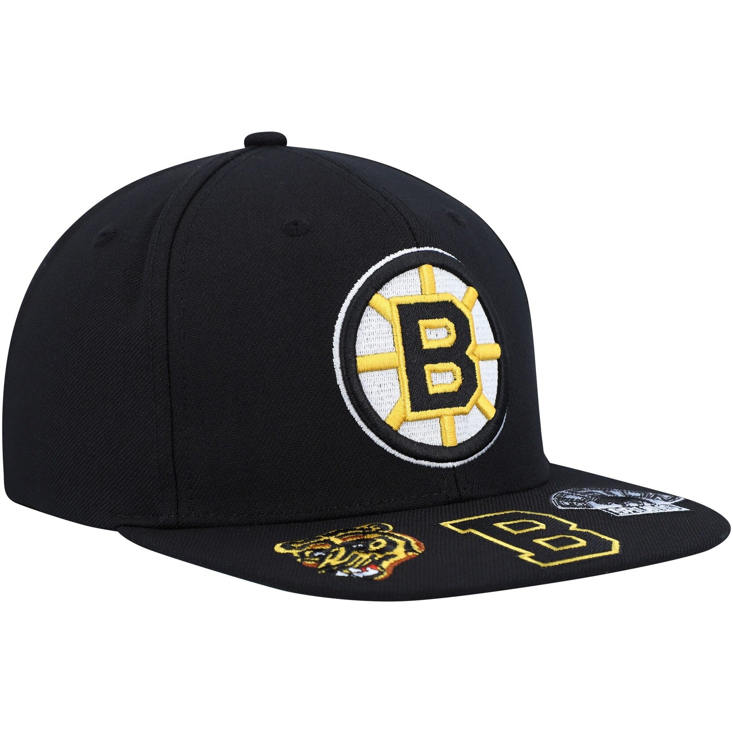 Men's Mitchell & Ness Nhl Vintage Hat Trick Snapback Bruins - Black