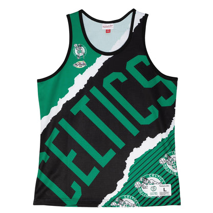 Mitchell & Ness Men's Jumbotron 2.0 Sublimated Tank Celtics Tank Tops