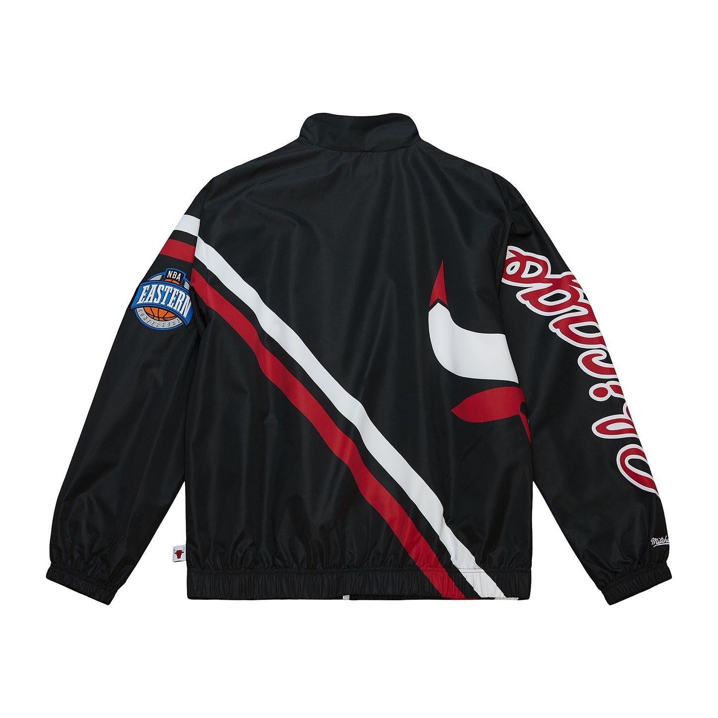 Mitchell & Ness Men's Exploded Logo Warm Up Jacket Bulls Jackets