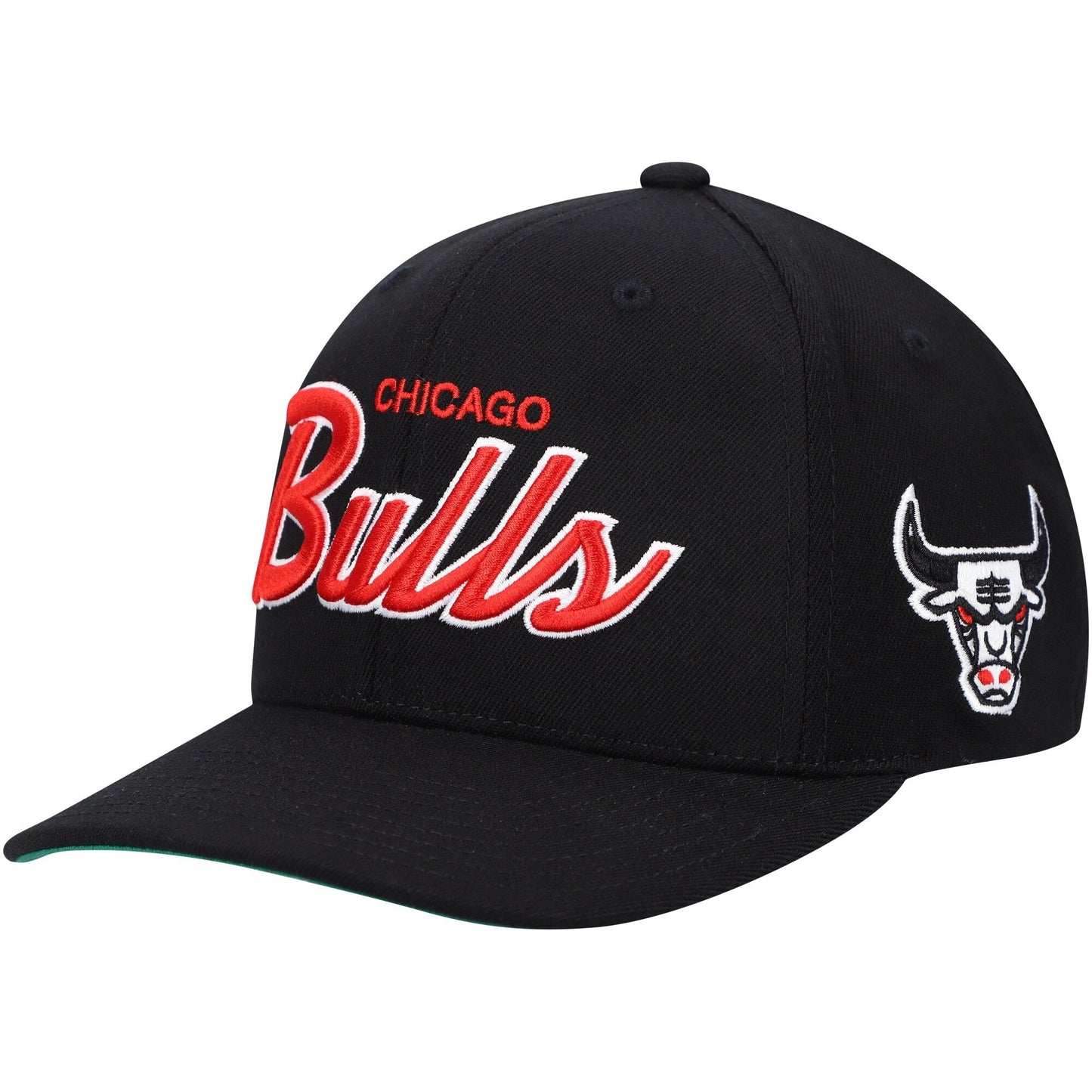 Mitchell & Ness Men's NBA Chicago Bulls Foundation Script Strecth Snapback