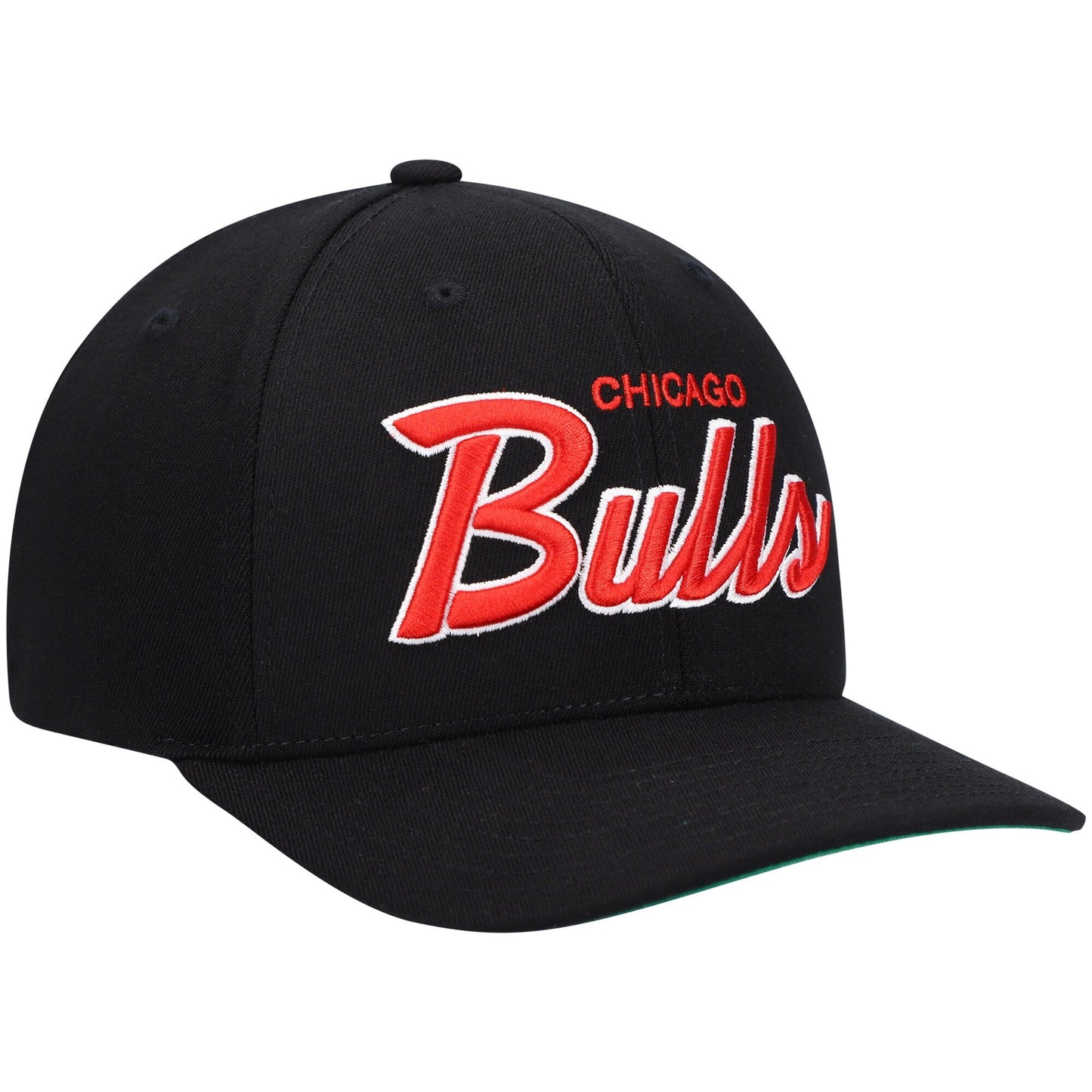 Mitchell & Ness Men's NBA Chicago Bulls Foundation Script Strecth Snapback