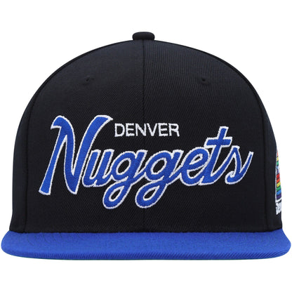 Mitchell & Ness Men's NBA Team Script 2.0 Snapback Hwc Nuggets Snapback Caps