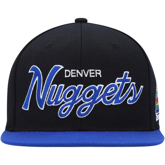 Mitchell & Ness Men's NBA Team Script 2.0 Snapback Hwc Nuggets Snapback Caps