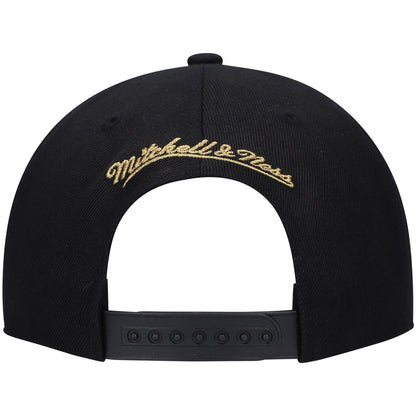 Mitchell & Ness Men's NBA 75Th Gold Snapback Pistons Snapback Caps