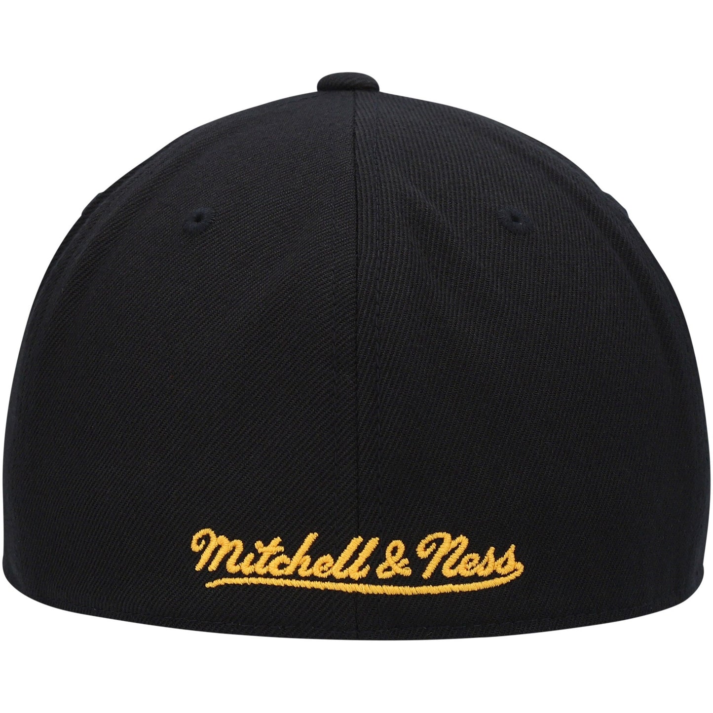 Mitchell & Ness Men's NBA Foundation Script Fitted Hwc Warriors Fitted Caps
