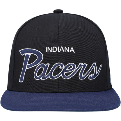 Mitchell & Ness Men's NBA Team Script 2.0 Snapback Hwc Pacers Snapback Caps