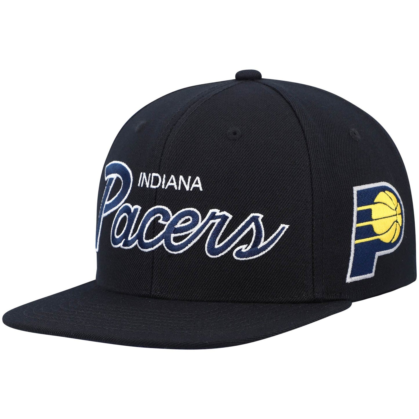 Mitchell & Ness Men's NBA Team Script 2.0 Snapback Pacers
