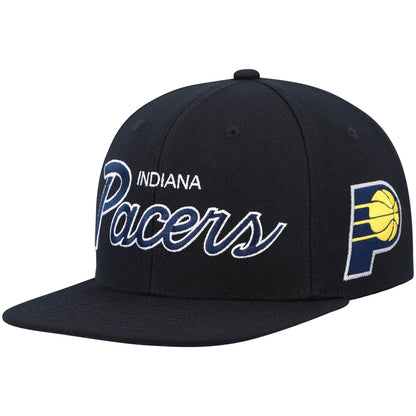 Mitchell & Ness Men's NBA Team Script 2.0 Snapback Pacers