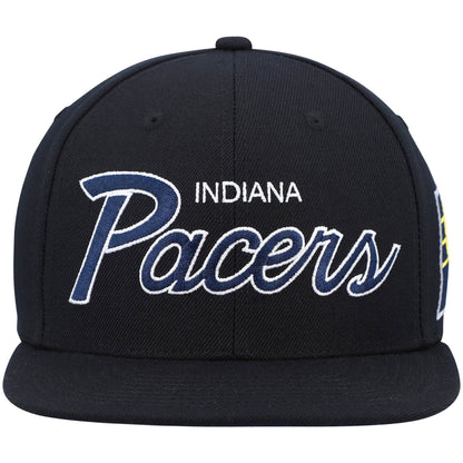 Mitchell & Ness Men's NBA Team Script 2.0 Snapback Pacers