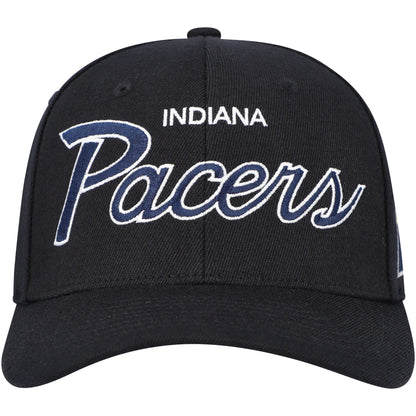 Mitchell & Ness Men's NBA Team Script 2.0 Stretch Snapback Pacers Snapback Caps