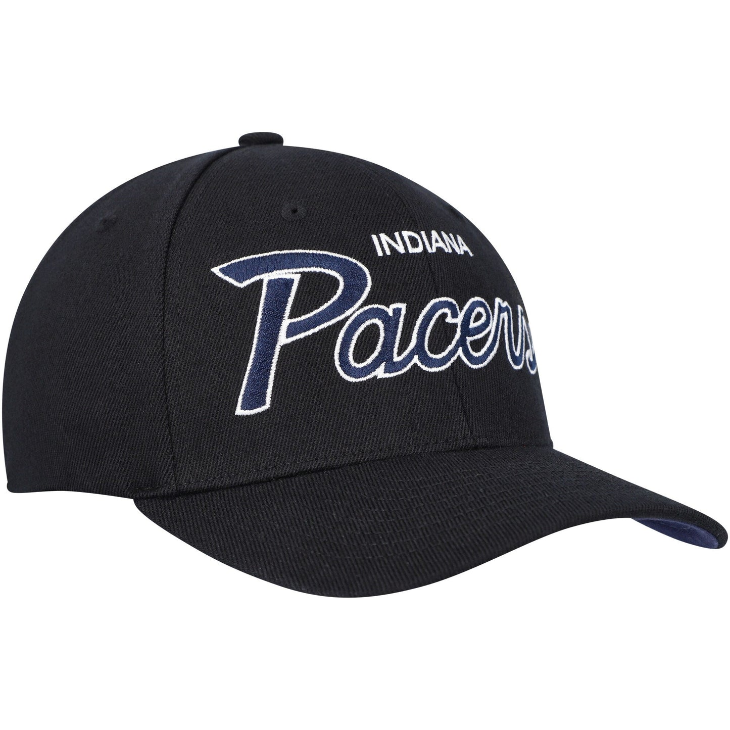 Mitchell & Ness Men's NBA Team Script 2.0 Stretch Snapback Pacers Snapback Caps