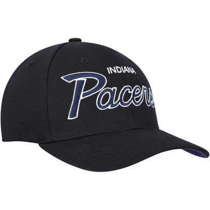 Mitchell & Ness Men's NBA Team Script 2.0 Stretch Snapback Pacers Snapback Caps