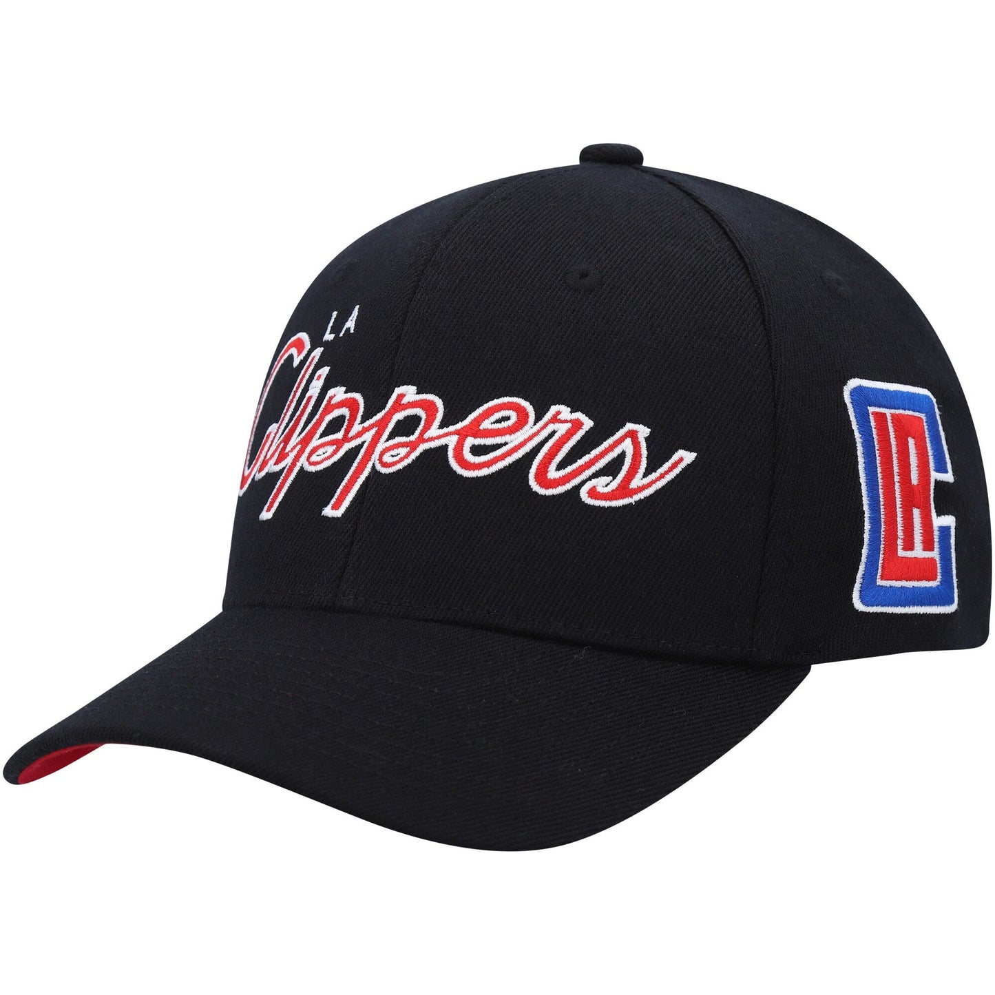 Men's Mitchell & Ness NBA Team Script 2.0 Stretch Snapback Clippers