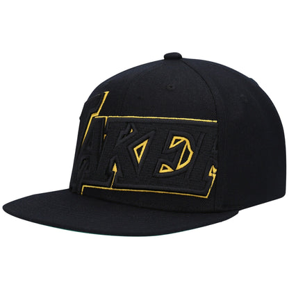 Mitchell & Ness Men's NBA Cropped Xl Snapback Lakers Snapback Caps