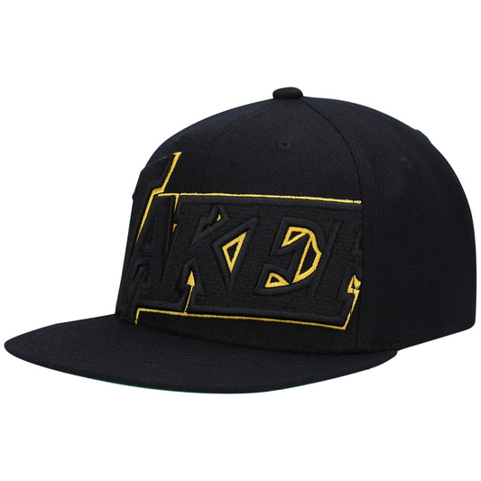 Mitchell & Ness Men's NBA Cropped Xl Snapback Lakers Snapback Caps