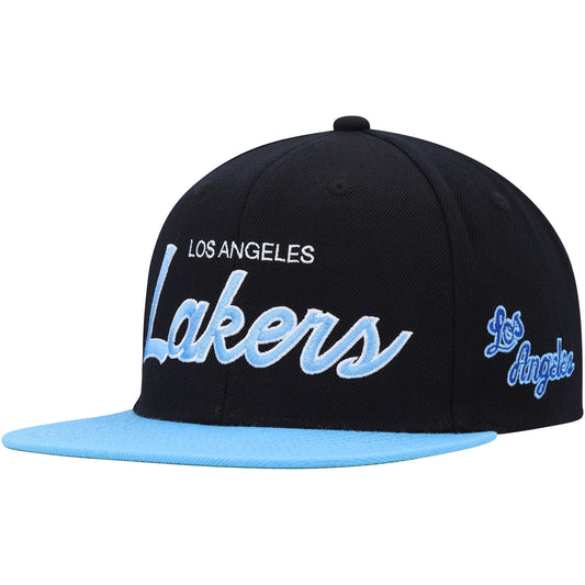 Mitchell & Ness Men's NBA Team Script 2.0 Snapback Hwc Lakers Snapback Caps