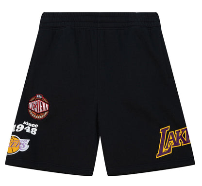 Mitchell & Ness Men's NBA Team Origins Fleece Shorts Lakers