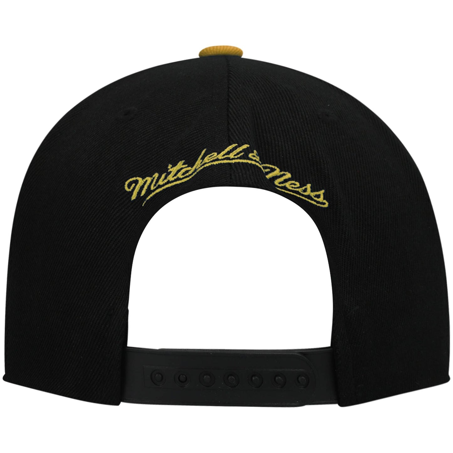 Men's Mitchell & Ness NBA Core Basic Snapback Heat - Black-Yellow