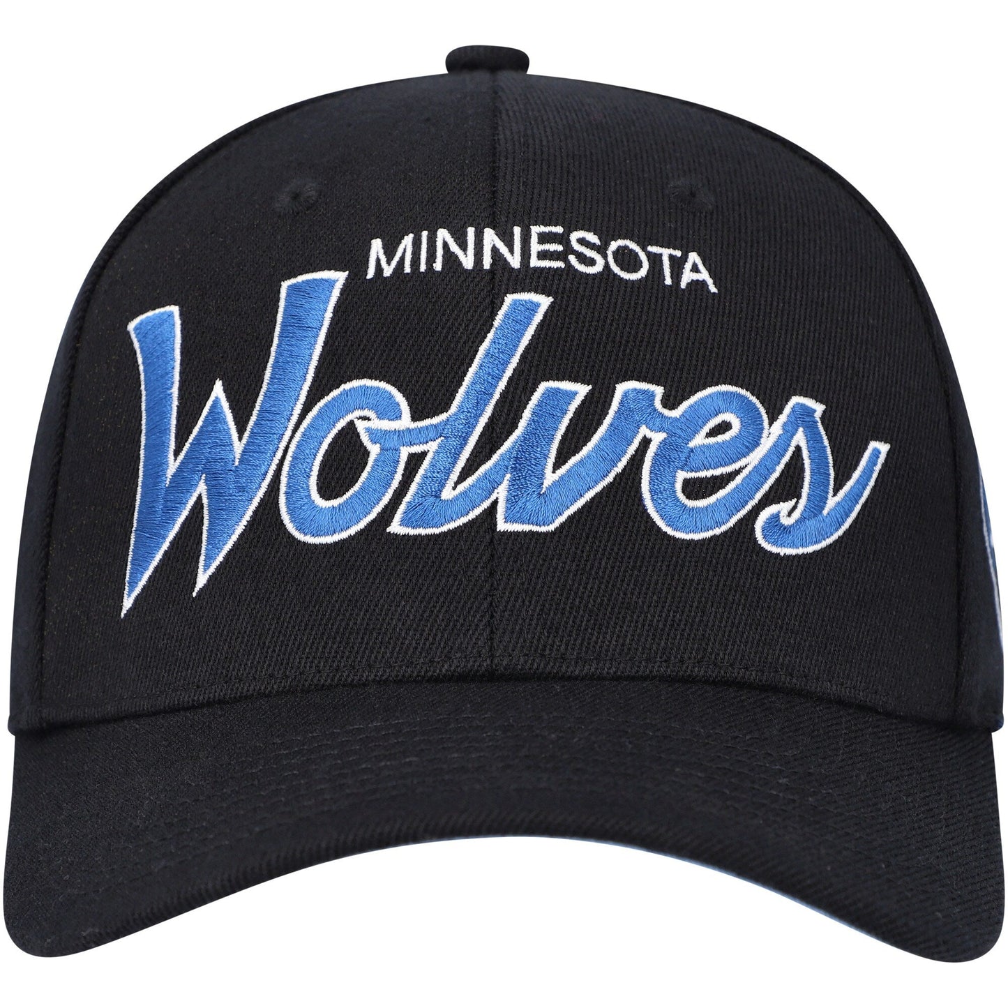 Mitchell & Ness Men's NBA Team Script 2.0 Stretch Snapback Timberwolves Snapback Caps