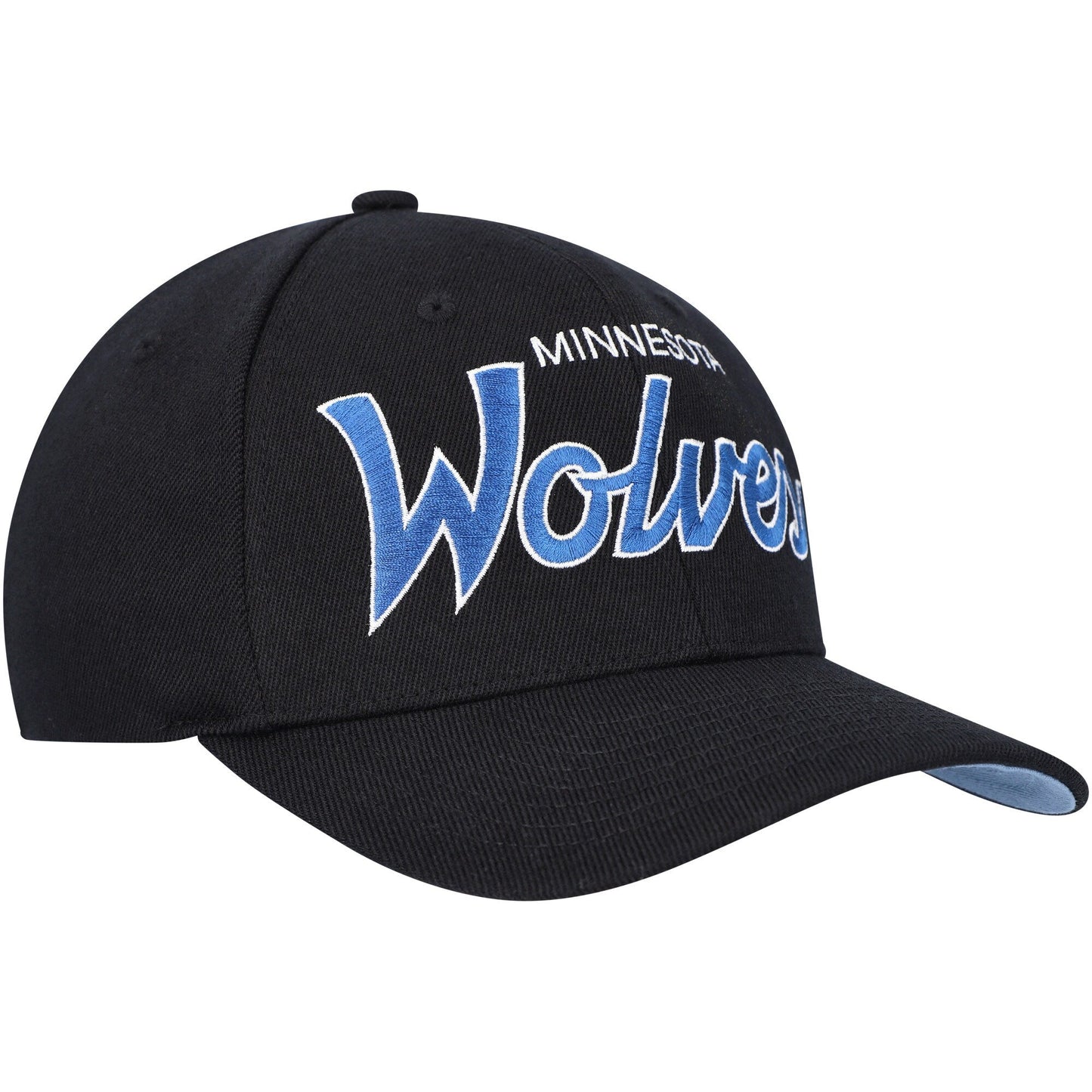 Mitchell & Ness Men's NBA Team Script 2.0 Stretch Snapback Timberwolves Snapback Caps