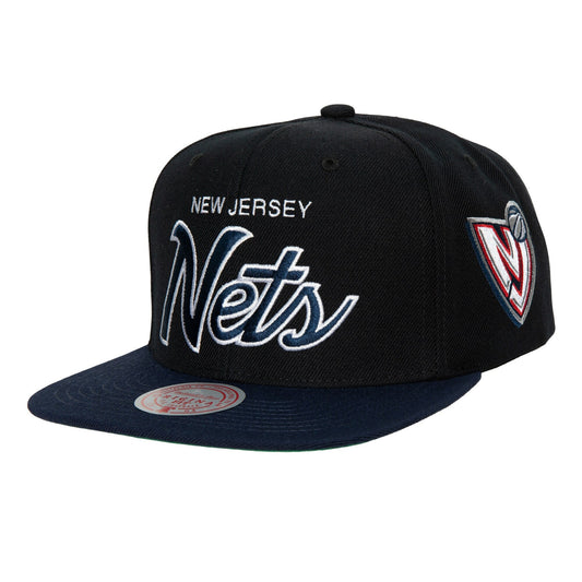 Mitchell & Ness Men's NBA Team Script 2.0 Snapback Hwc Nets Snapback Caps