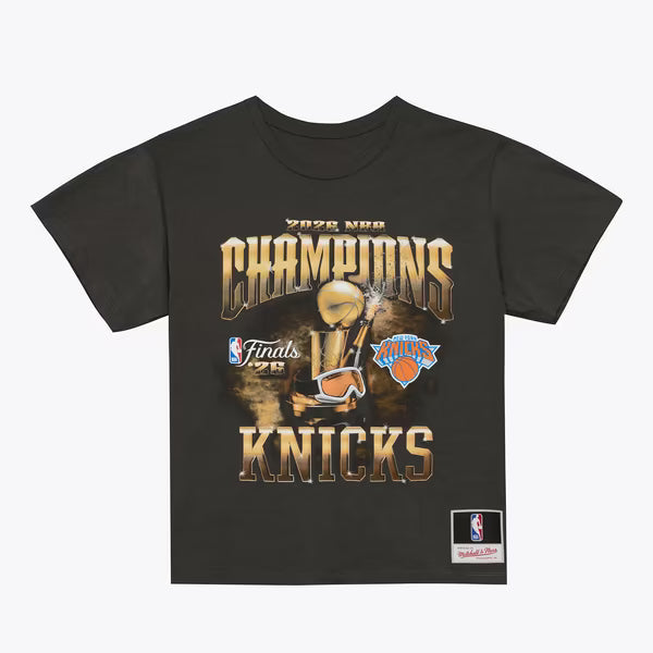 Mitchell & Ness New York Knicks 2026 NBA Champions Finals Mens T-Shirt — Black