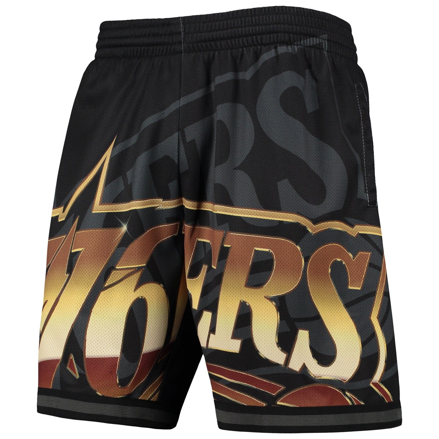 Mitchell & Ness Men's NBA Big Face 4.0 Fashion Shorts 76Ers