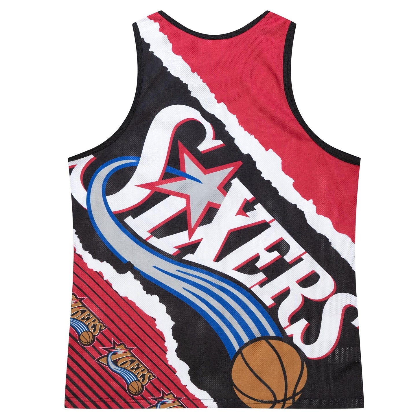 Men's Mitchell & Ness Jumbotron 2.0 Sublimated Tank 76Ers