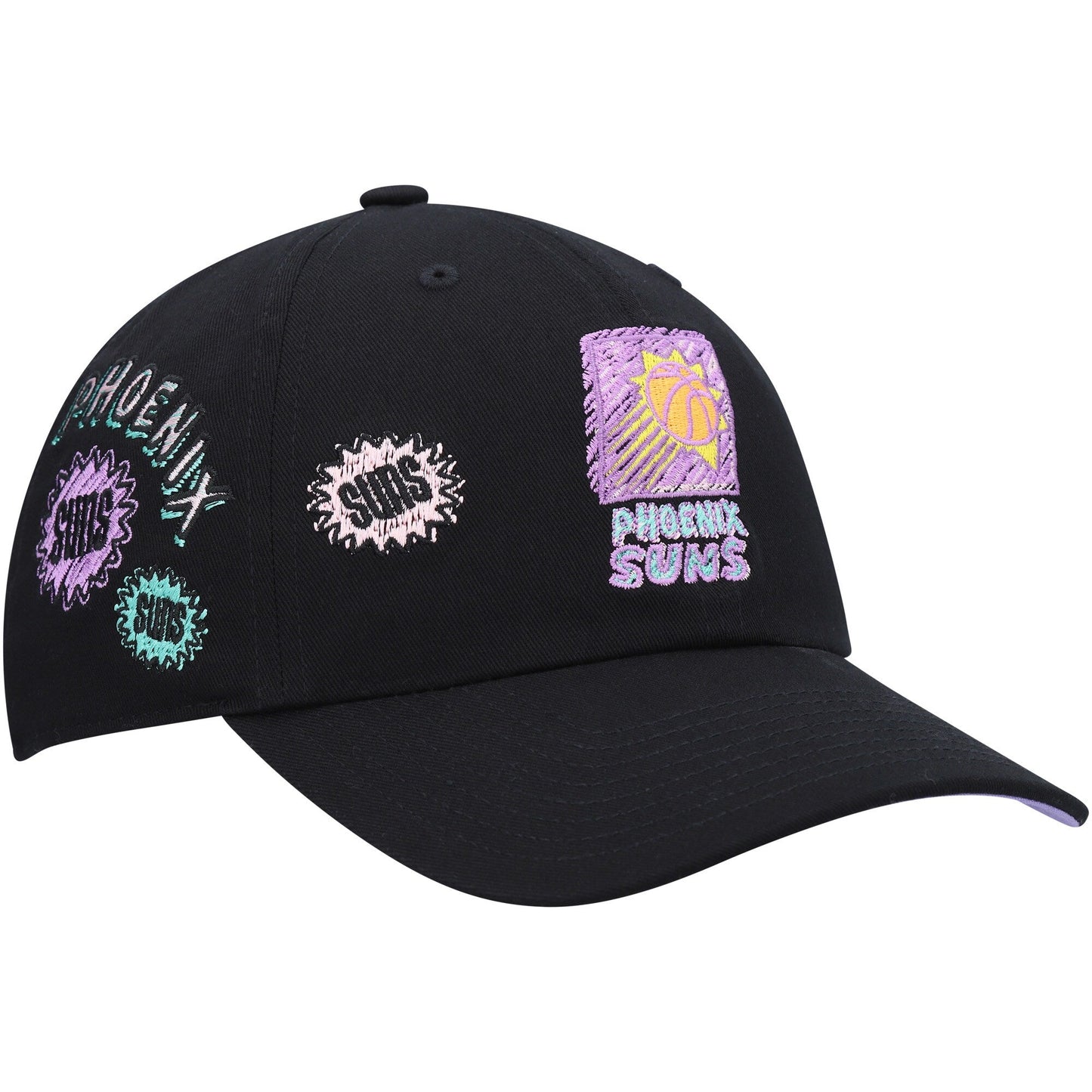 Men's Mitchell & Ness NBA Sidewalk Sketch Strapback Hwc Suns