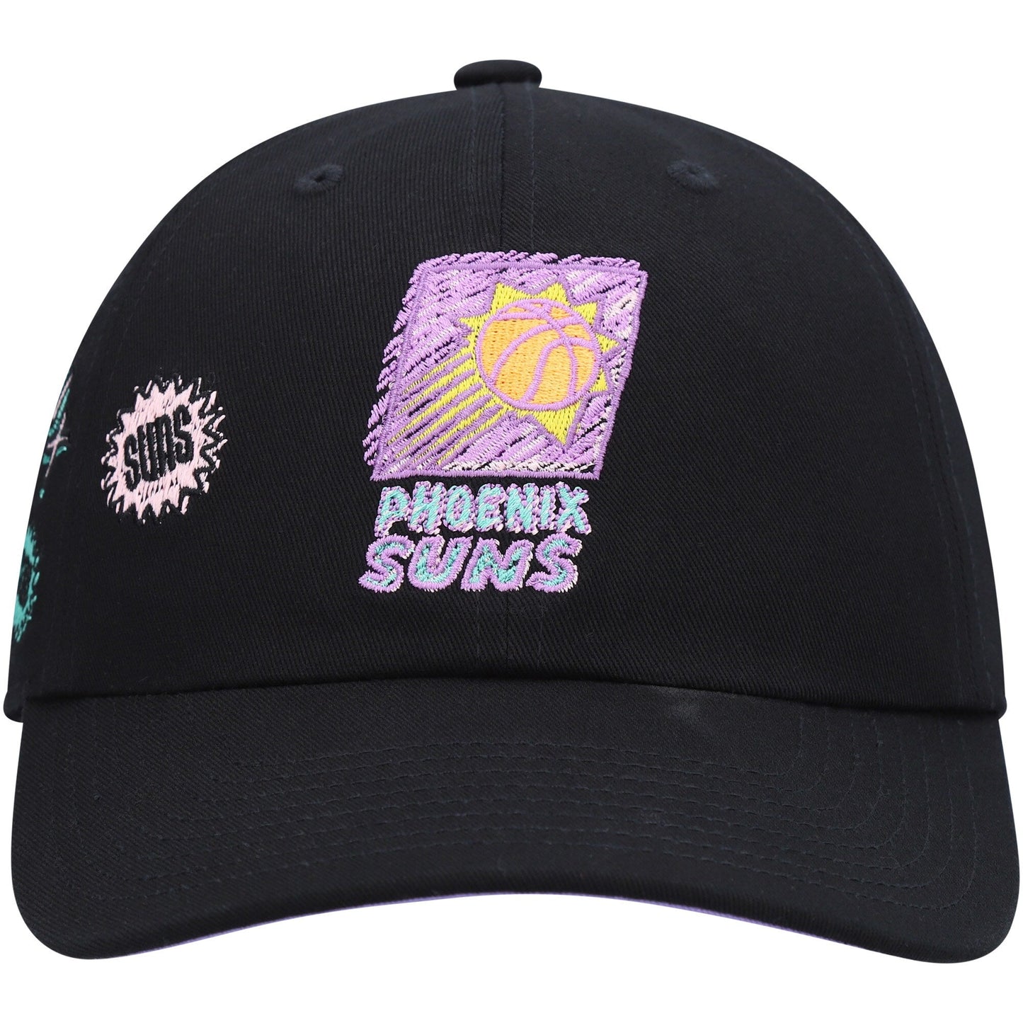 Men's Mitchell & Ness NBA Sidewalk Sketch Strapback Hwc Suns