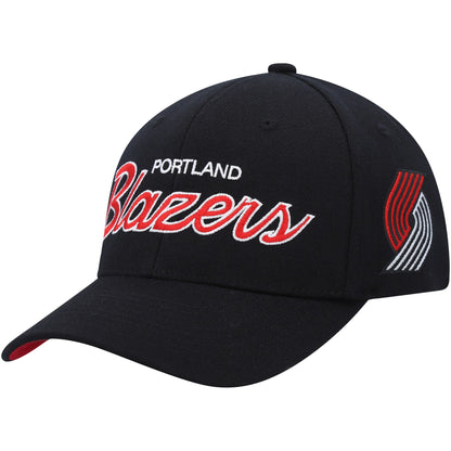 Mitchell & Ness Men's NBA Team Script 2.0 Stretch Snapback Trail Blazers Snapback Caps