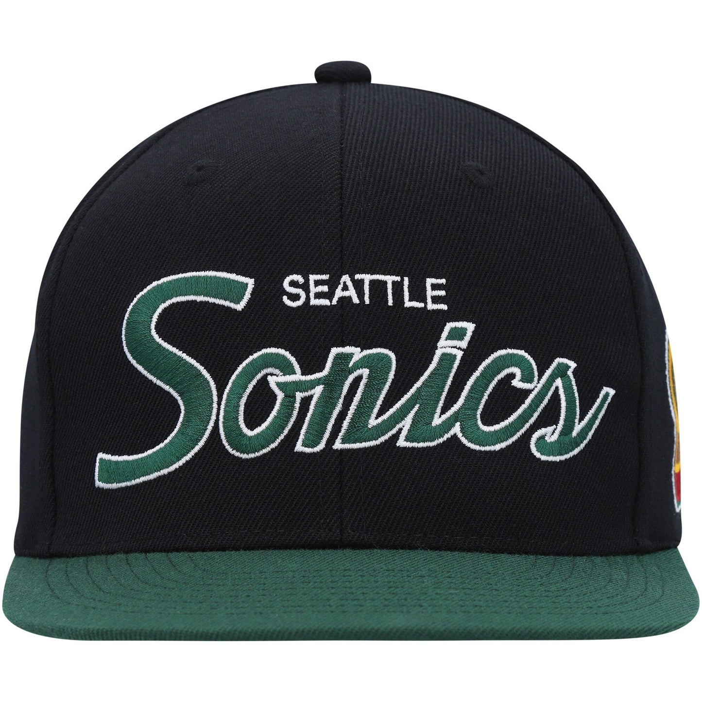 Men's Mitchell & Ness NBA Team Script 2.0 Snapback Hwc Supersonics - Black