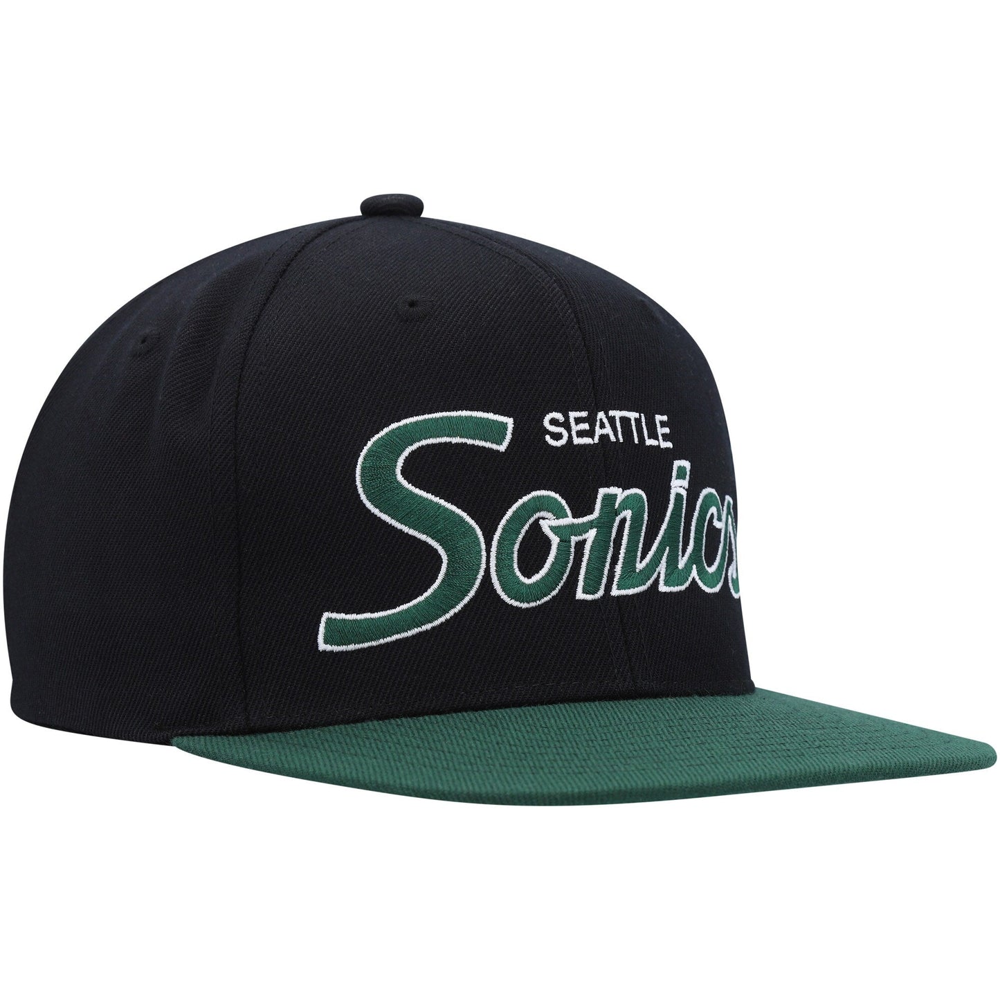 Men's Mitchell & Ness NBA Team Script 2.0 Snapback Hwc Supersonics - Black