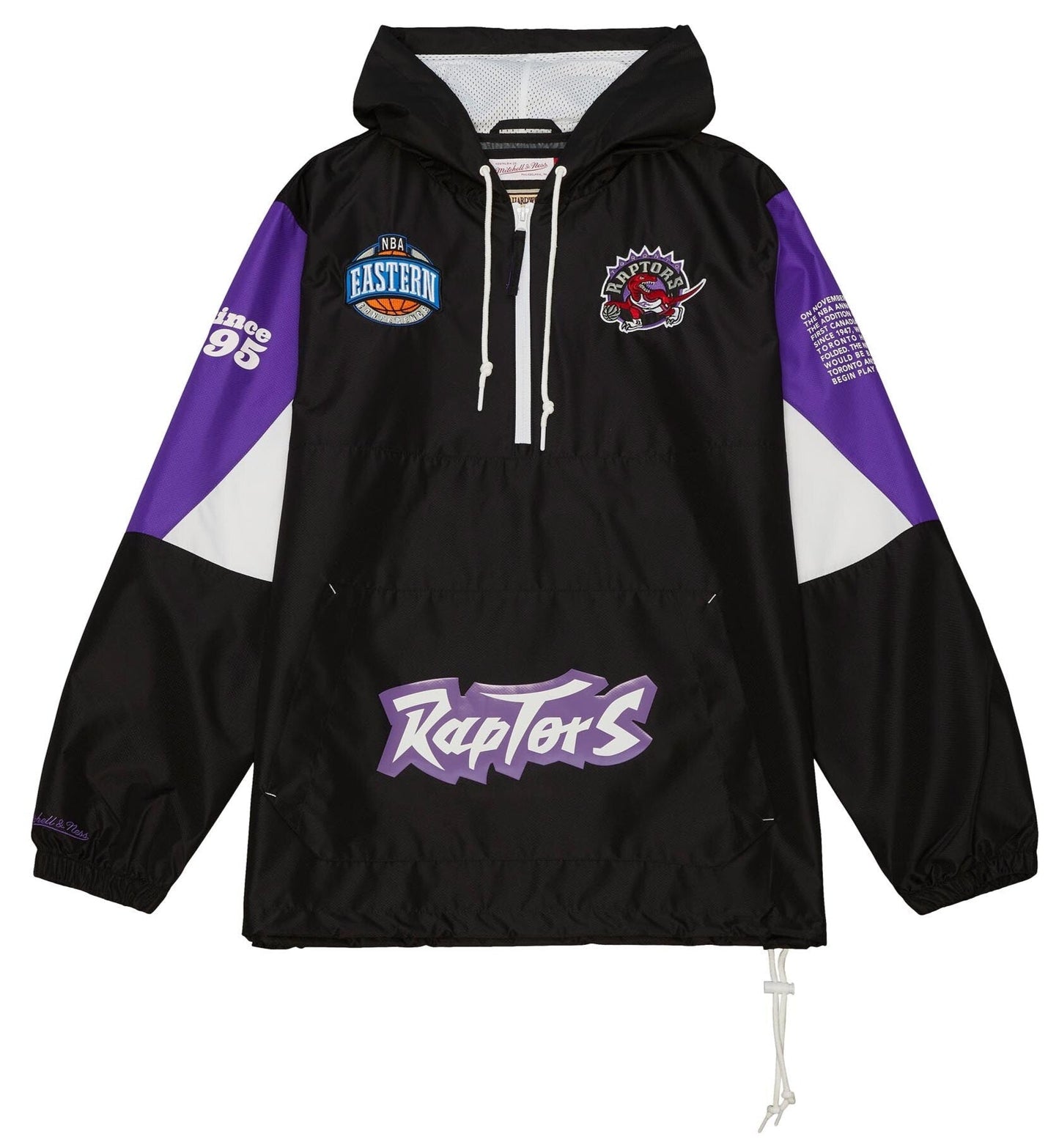 Mitchell & Ness Men's NBA Team Origins Pullover Anorak Raptors