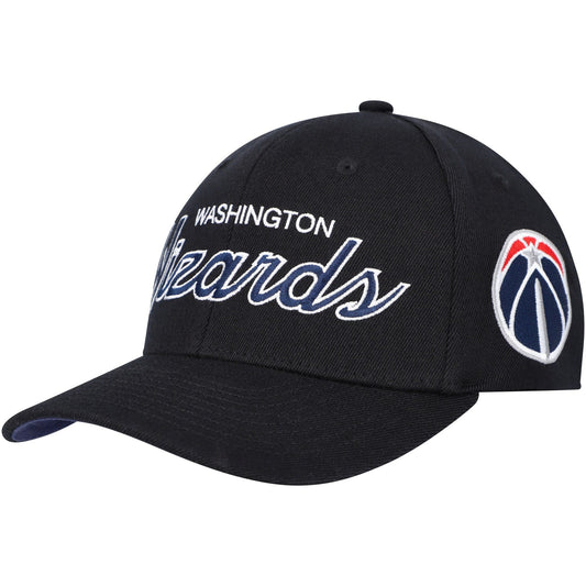 Mitchell & Ness Men's NBA Team Script 2.0 Stretch Snapback Wizards Snapback Caps
