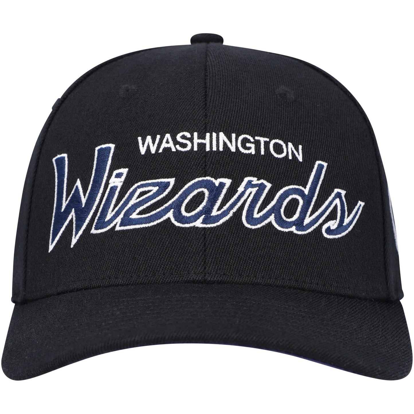 Men's Mitchell & Ness NBA Team Script 2.0 Stretch Snapback Wizards